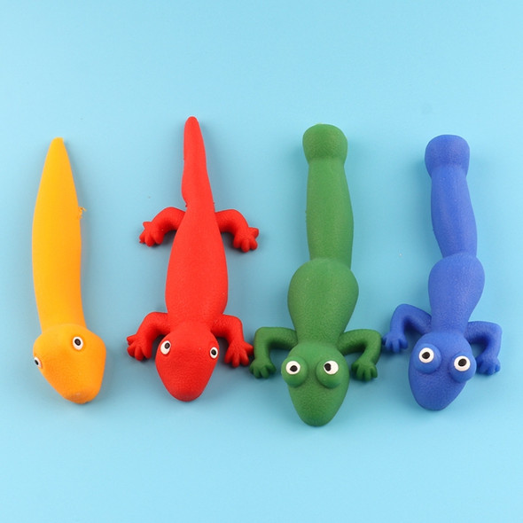 12 PCS Stretching Finger Slingshot Soft TPR Tricky Lizard Finger Ejection Toy, Random Style Delivery