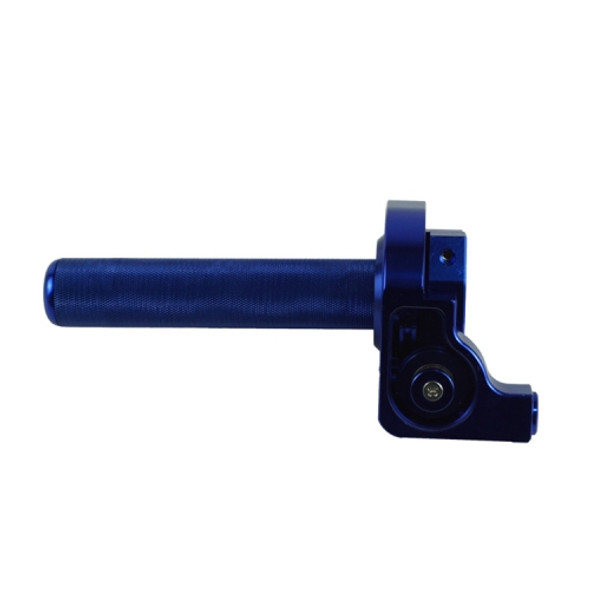 Motorcycle Off-Road Vehicle Modified CNC Handle Throttle Clamp Hand Grip Big Torque Oil Visual Throttle Accelerator(Blue)