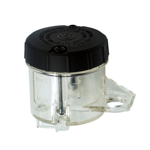 2 PCS Motorcycle Modified Parts Front Brake Oil Liquid Cup Direct Brake Pump Universal Oil Pot(Transparent )