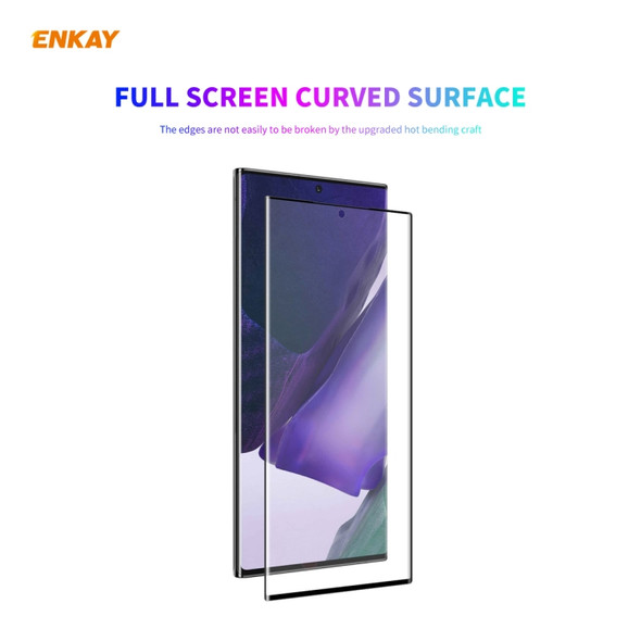 For Samsung Galaxy Note 20 Ultra 5 PCS ENKAY Hat-Prince 3D Full Screen PET Curved Hot Bending HD Screen Protector Soft Film(Black)