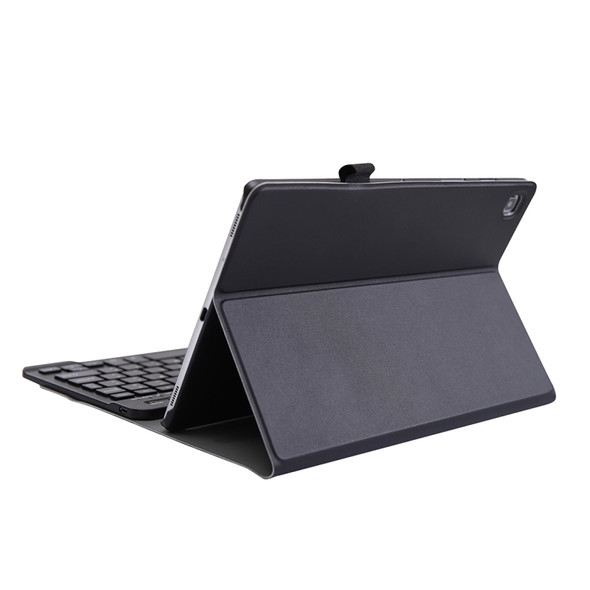 A610 For Galaxy Tab S6 Lite 10.4 P610 / P615 (2020) Bluetooth Keyboard Protective Case with Stand & Elastic Pen Band(Black)