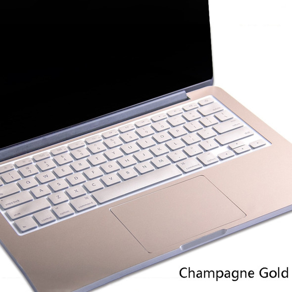 JRC 2 In 1 Full Support Sticker + Touchpad Film Computer Full Wrist Support Sticker Set For MacBook Pro Retina 15.4 A1398(Champagne Gold)