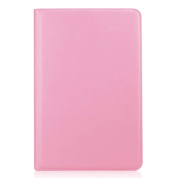 Litchi Texture Horizontal Flip 360 Degrees Rotation Leather Case for Galaxy Tab S4 10.5 T830 / T835, with Holder (Pink)