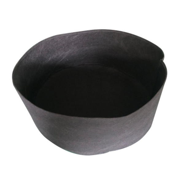 127x30cm 380L Felt Planting Barrel Indoor Outer Round Plant Bag Non-Woven Seedling Bag(Black)