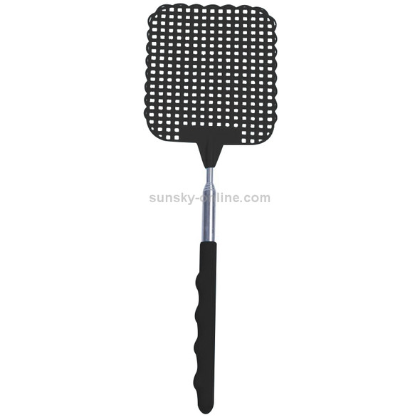 Creative Retractable Plastic Fly Swatter Summer Supplies Mosquito Swatter(Black)