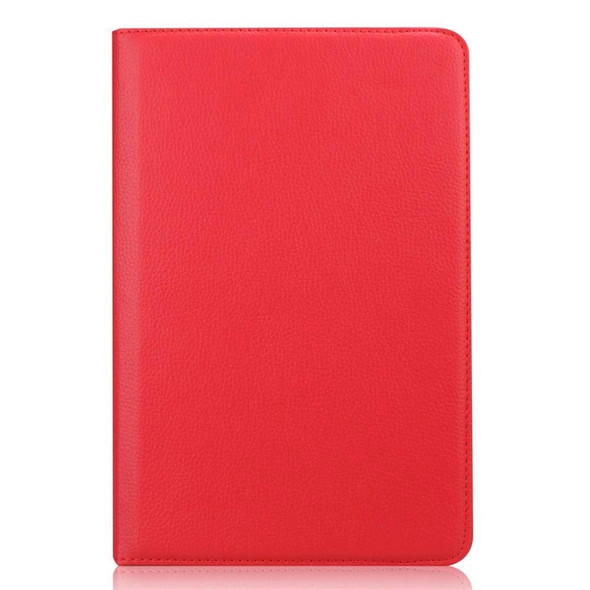 Litchi Texture Horizontal Flip 360 Degrees Rotation Leather Case for Galaxy Tab S4 10.5 T830 / T835, with Holder (Red)
