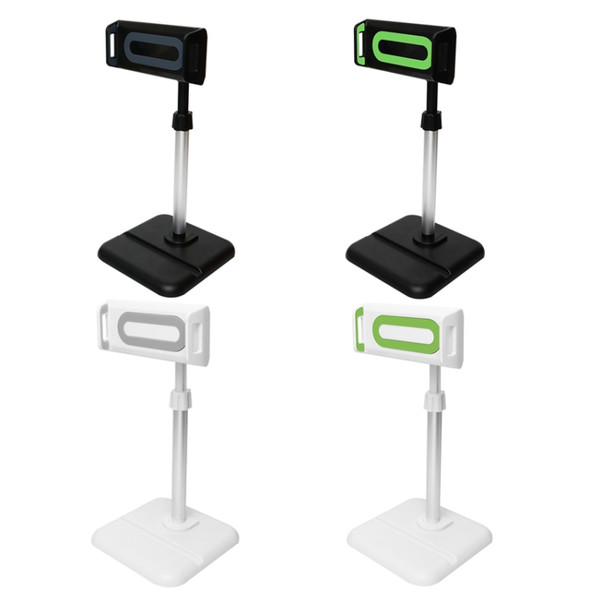 Telescopic Adjustment Live Frame Desktop Tablet Mobile Phone Bracket, Specification: K05 Flat Plate  (White Green)