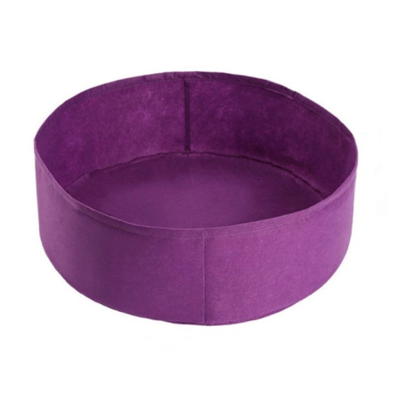 120x30cm 340L Felt Planting Barrel Indoor Outer Round Plant Bag Non-Woven Seedling Bag(Purple)