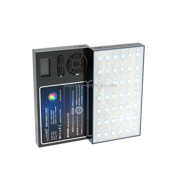 LUXCeO P03 LED Video Light 800LM Super Slim Panel Light On-camera Light Selfie Light Video Photography Studio Light