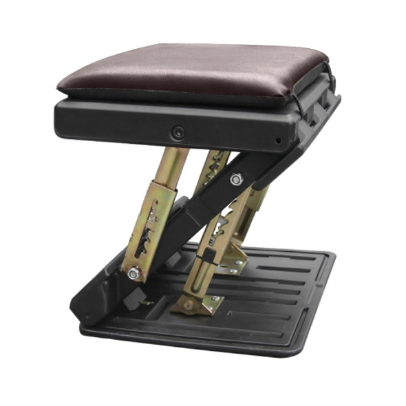 R-3600 Car Adjustable Footrest Ottomans Ergonomic Footstool (Brown)