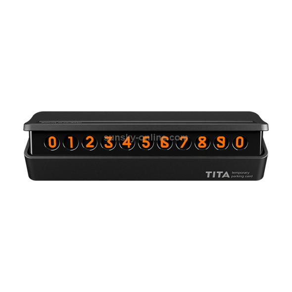 Original Xiaomi Youpin TITA Car Temporary Parking Number Plate Parking Card(Black)