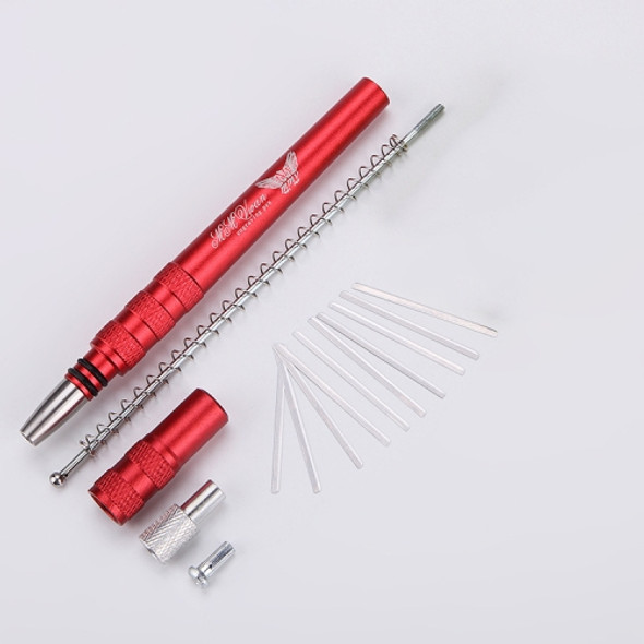 MM VWAN Magic Hairdressing Eyebrow Trimming Engraving Pen Scoring Stainless Steel Razor(Red)