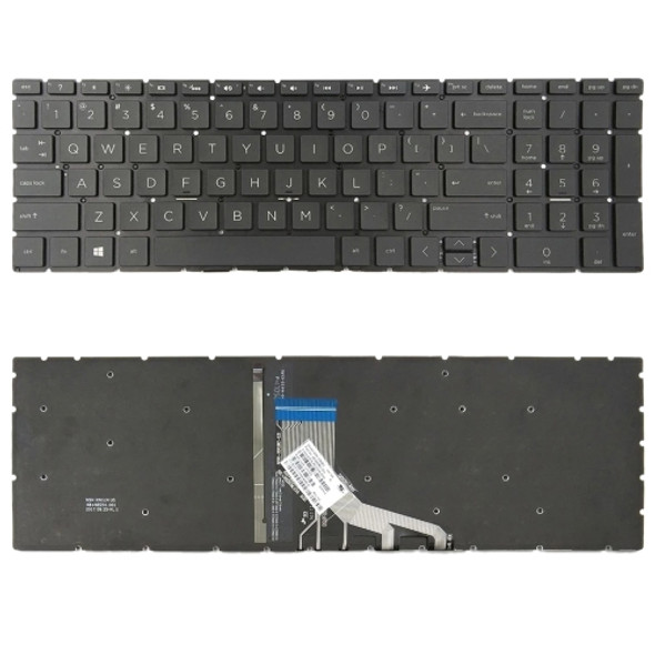 US Version Keyboard with Keyboard Backlight for HP 15-DA 15-DA0002DX 15-DA0008CA 15-DB 15-DB0003CA TPN-C135 TPN-C136 (Black)