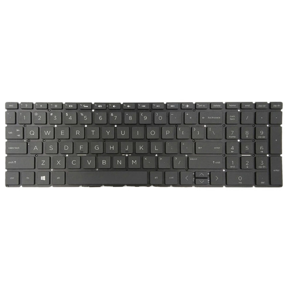 US Version Keyboard with Keyboard Backlight for HP 15-DA 15-DA0002DX 15-DA0008CA 15-DB 15-DB0003CA TPN-C135 TPN-C136 (Black)