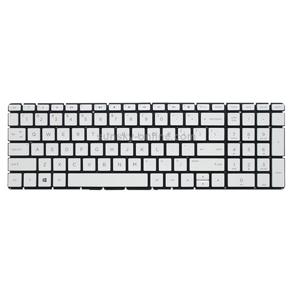 US Version Keyboard for HP 15-BS 15-BS000 15-BS100 15-BS500 15-BS600 15Q-BD 15-CC 17G-BR 15-BS004TX 15-BW (Silver)