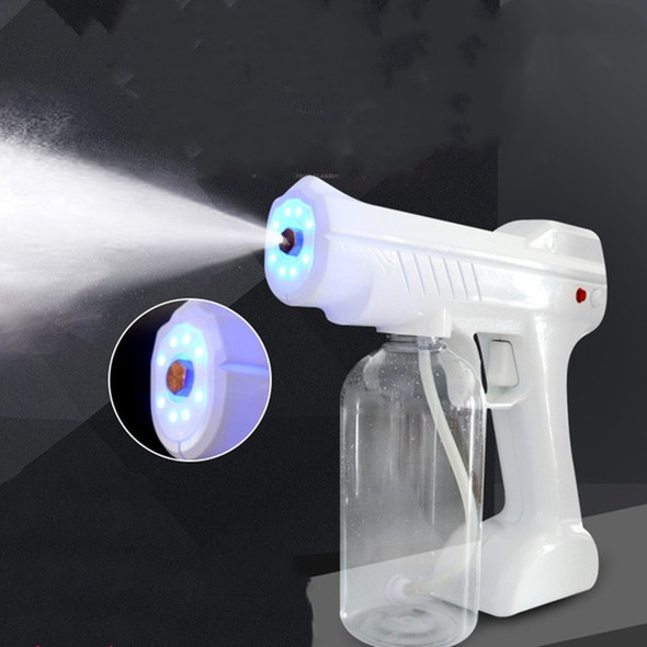 Generation Ninth Handheld Wireless Charging Blue Light Nano Disinfection Atomization Spray Machine Portable Electric Spray Gun, Plug Type:220V EU Plug