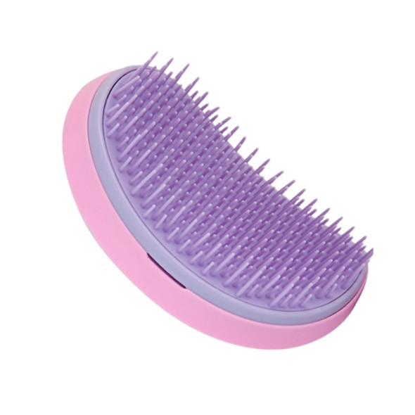 Electric Silicone Facial Cleansing Instrument Waterproof Multifunctional Massage Comb(Girl Pink)