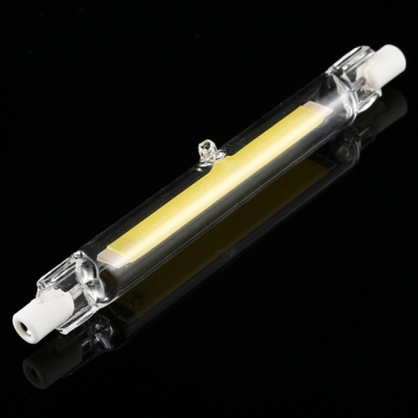 R7S 220V 7W 118mm COB LED Bulb Glass Tube Replacement Halogen Lamp Spot Light, 4000K Natural White Light