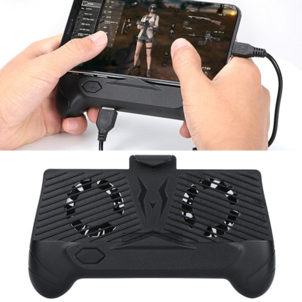 ZY-01 Cooling Gamepad Cooling Fan Eating Mobile Phone Radiator Game Handle(Black)