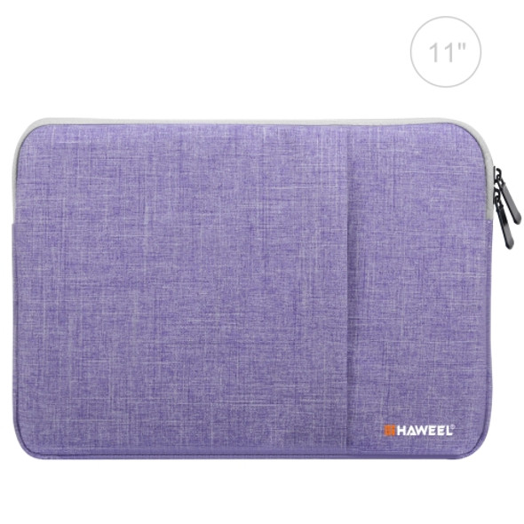 HAWEEL 11 inch Sleeve Case Zipper Briefcase Carrying Bag, For Macbook, Samsung, Lenovo, Sony, DELL Alienware, CHUWI, ASUS, HP, 11 inch and Below Laptops / Tablets(Purple)