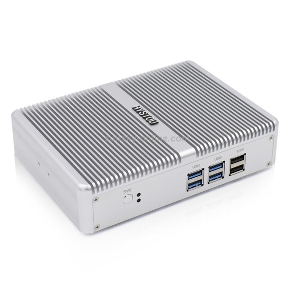 HYSTOU H2 Windows / Linux System Mini PC, Intel Core I5-7267U Dual Core Four Threads up to 3.50GHz, Support mSATA 3.0, 4GB RAM DDR3 + 256GB SSD (White)