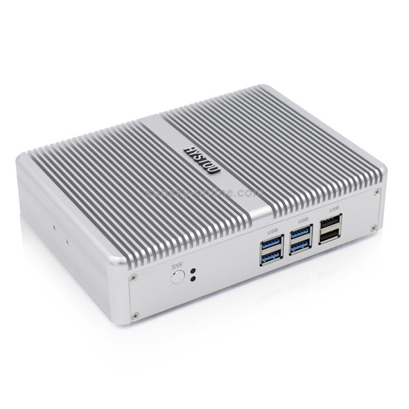 HYSTOU H2 Windows / Linux System Mini PC, Intel Core I3-7167U Dual Core Four Threads up to 2.80GHz, Support mSATA 3.0, 16GB RAM DDR4 + 256GB SSD 500GB HDD (White)