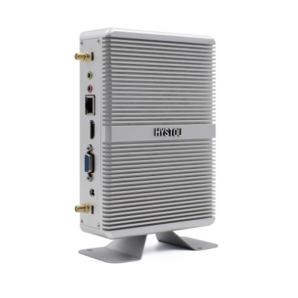 HYSTOU H2 Windows / Linux System Mini PC, Intel Core I3-7167U Dual Core Four Threads up to 2.80GHz, Support mSATA 3.0, 8GB RAM DDR4 + 256GB SSD 500GB HDD (White)