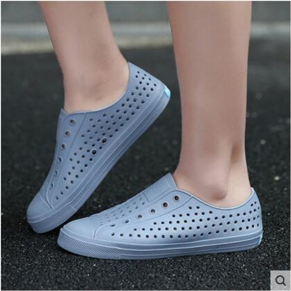 Summer Couple Beach Shoes Cave Shoes Breathable Anti-Skid Shoes Casual Sneakers, Size: 39(Gray)