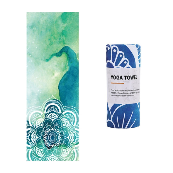 Printed Soft Yoga Mat Non-Slip Yoga Towel, Size: 185 x 65cm(Prosperity Qinglian)