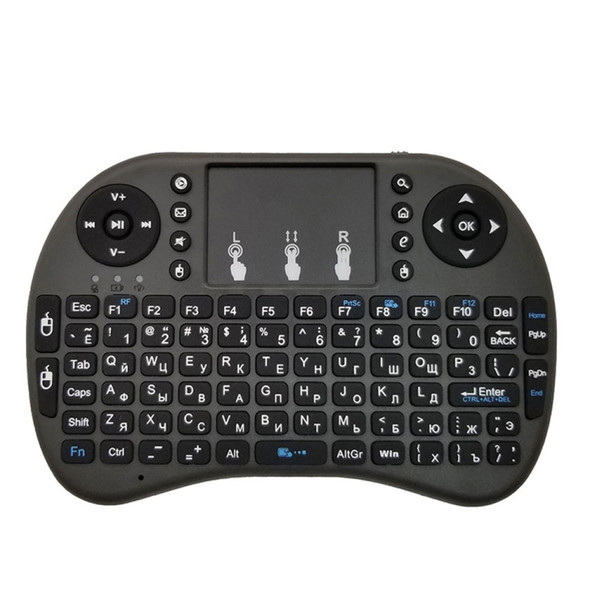 Support Language: Russian i8 Air Mouse Wireless Keyboard with Touchpad for Android TV Box & Smart TV & PC Tablet & Xbox360 & PS3 & HTPC/IPTV