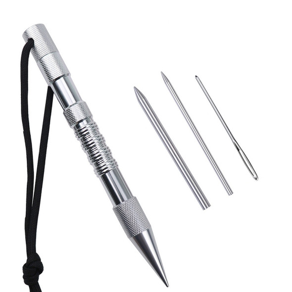 Umbrella Rope Needle Marlin Spike Bracelet DIY Weaving Tool, Specification: 4 PCS / Set Silver
