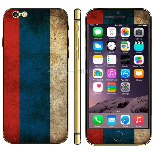 Russian Flag Pattern Mobile Phone Decal Stickers for iPhone 6 Plus & 6S Plus