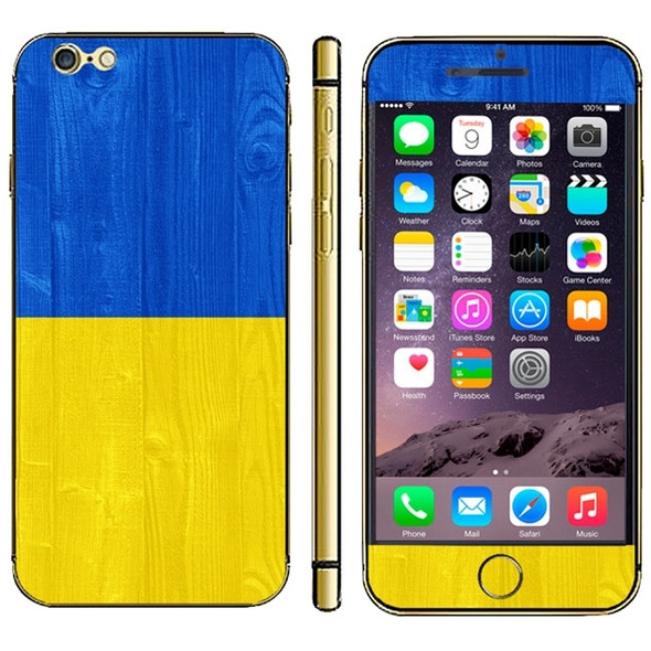 Ukrainian Flag Pattern Mobile Phone Decal Stickers for iPhone 6 & 6S