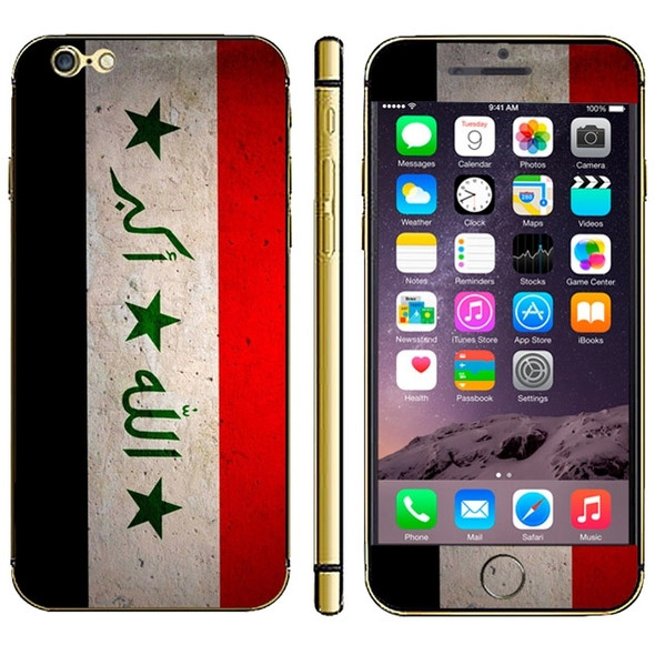 Iraqi Flag Pattern Mobile Phone Decal Stickers for iPhone 6 & 6S