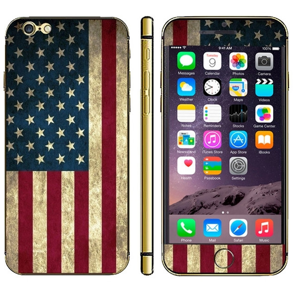 US Flag Pattern Mobile Phone Decal Stickers for iPhone 6 & 6S