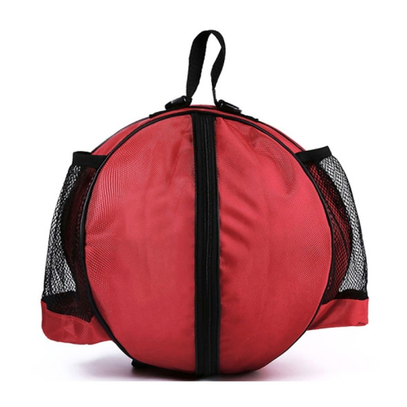WJ0122 Outdoor Sports One-Shoulder Volleyball Basketball Football Backpack(Red)