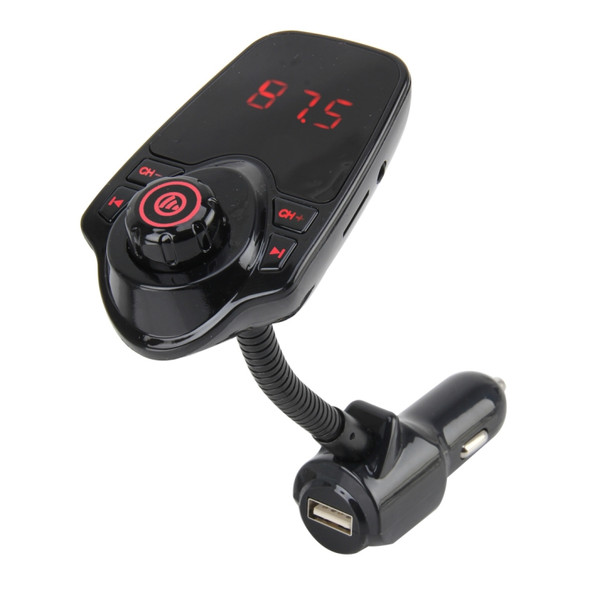 T10 Car Wireless Bluetooth MP3 Player FM Transmitter Wireless Car USB Charger with Display Support Hand-free and TF Card