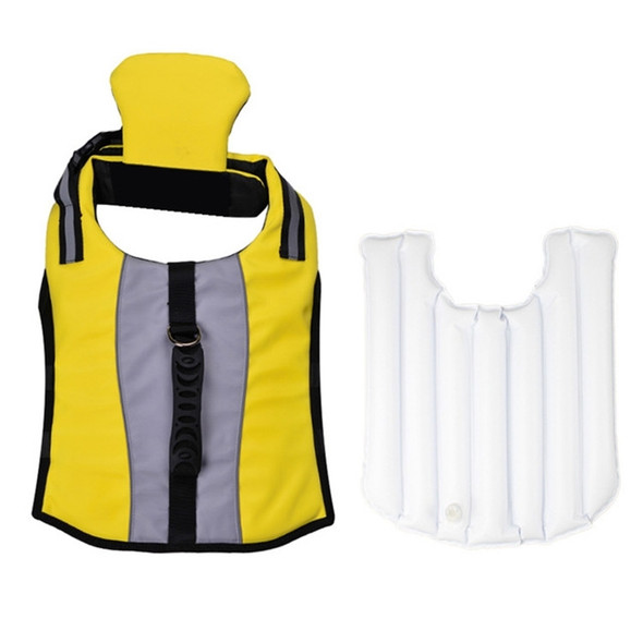 Pet Life Jacket Airbag Inflatable Dog Folding Safety Swimsuit, Size:S