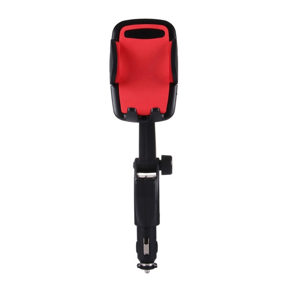 HC006 2 in 1 Car Charger & 360 Rotation Holder, For iPhone, Galaxy, Huawei, Xiaomi, LG, HTC and other Smartphones of width 47-92mm Smartphone(Red)