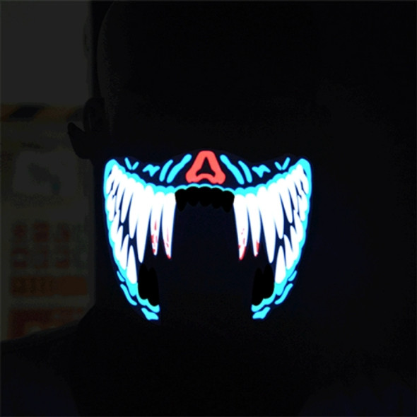 FG-MA-02 Halloween Mask Voice Control LED Cold Light Terror Cosplay Mask