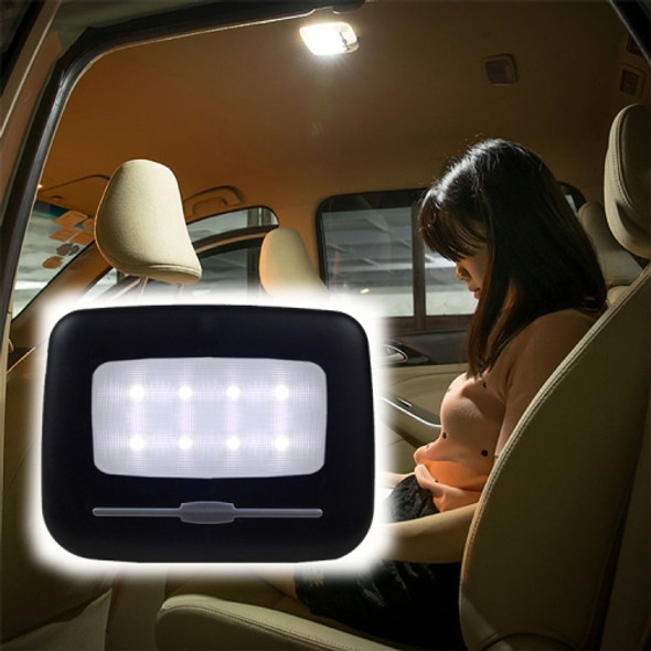 Car Interior Wireless Intelligent Electronic Products Car Reading Lighting Ceiling Lamp LED Night Light, Light Color:White Light(Black)