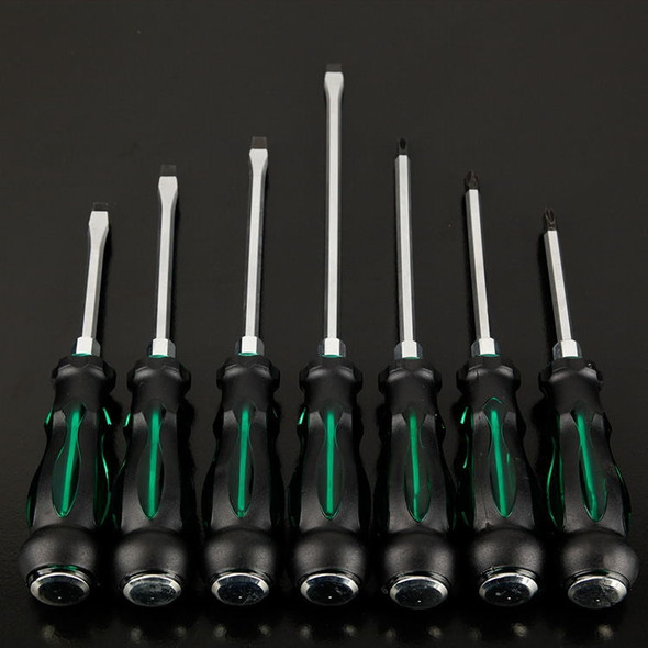 7 PCS / Set Knocking Screwdriver Oil-Resistant Through-Core Screwdriver Home Auto Repair Screwdriver, Color Random Deilvery