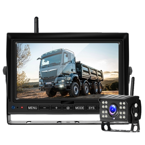 7 Inch Digital Wireless Reversing Image 1080P Video System Truck Monitoring Driving Recorder Single Road+1 Night Video Camera