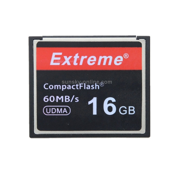 16GB Extreme Compact Flash Card, 400X Read  Speed, up to 60 MB/S (100% Real Capacity)