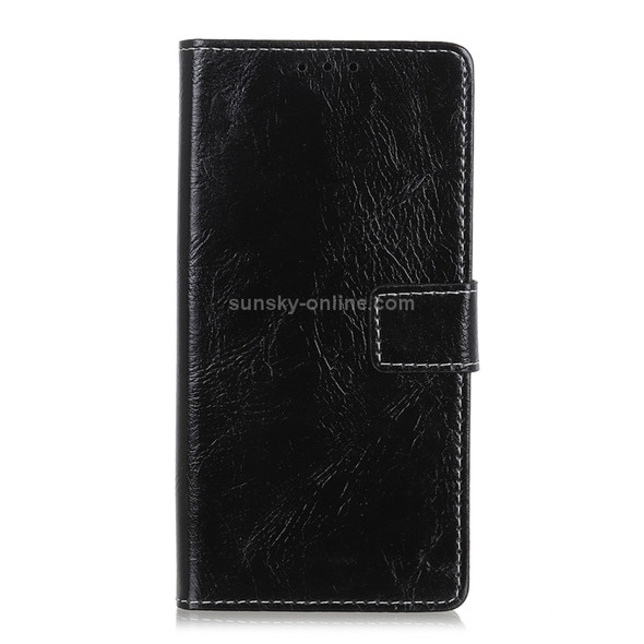 Retro Crazy Horse Texture Horizontal Flip Leather Case for iPhone 11, with Holder & Card Slots & Photo Frame & Wallet (Black)