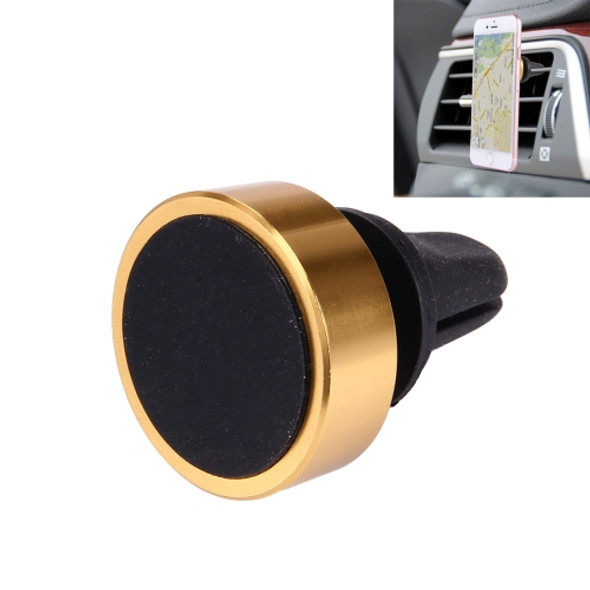 Car Magnetic Air Vent Mount Dock Holder with Quick-snap, For iPhone, Galaxy, Huawei, Xiaomi, LG, HTC and other Smartphones(Gold)