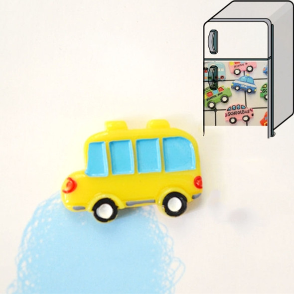 10 PCS Resin DIY Simulation Car Fridge Magnet Home Decoration(Minibus)