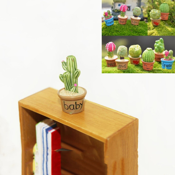 10 PCS Mini Cute Potted Artificial Plant Flower Miniature Doll House Decoration Accessories(Baby)