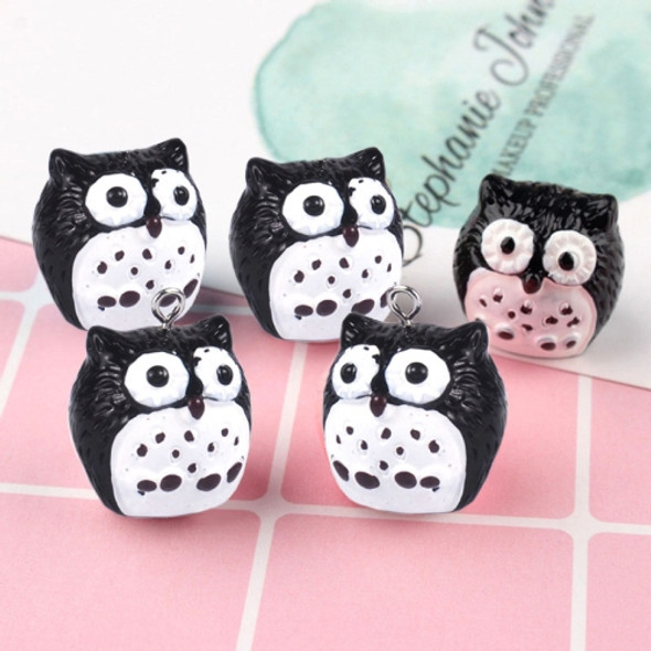 10 PCS Owl Mini Micro Landscape Decoration Resin Crafts DIY Landscape Ornaments(Black)