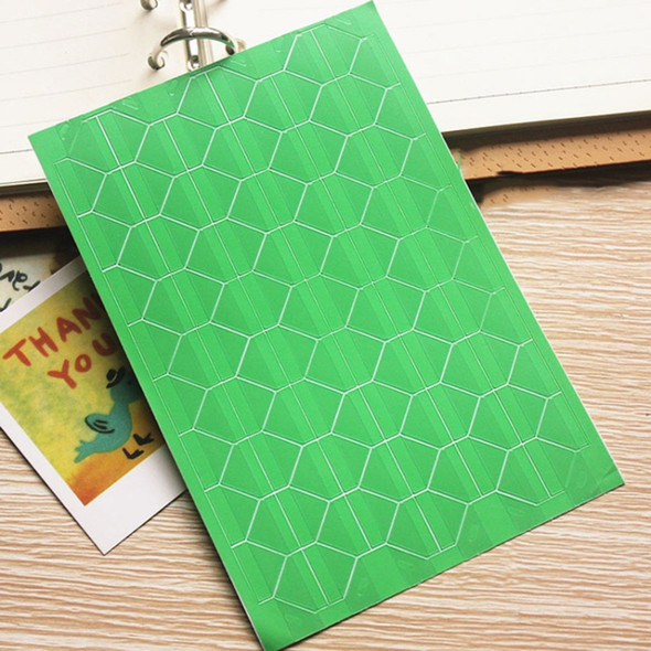 5 PCS DIY Handmade Album Accessories Fixed Photo Stickers(Green)